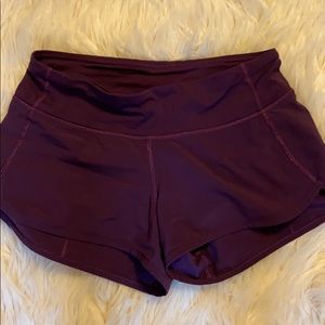 Lululemon Speed UP Shorts, size 2